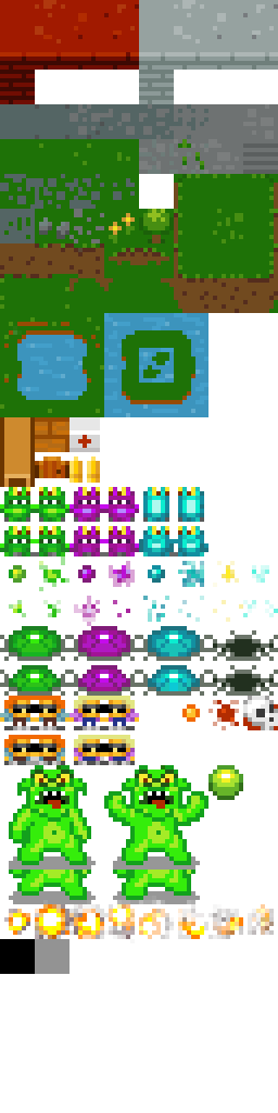 Sprite sheet with all sprites and tiles